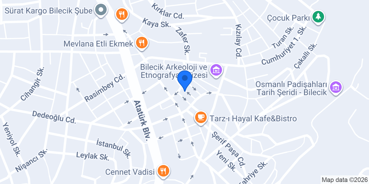 Açelya Lokantası konumu