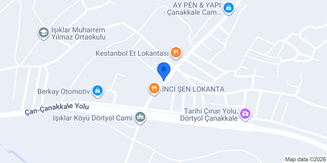 Çınar Fast-Food konumu