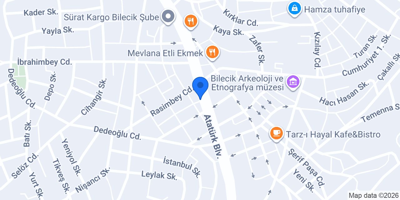 BİLECİK LİHKAB Gönül KARAOĞLU konumu