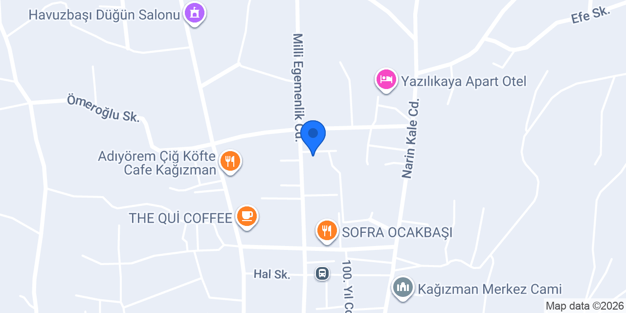Kağızman Lisesi konumu