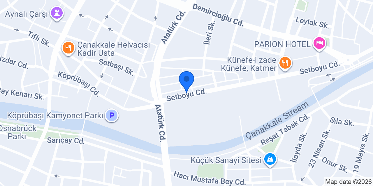 Çanakkale Mobilya Montaj konumu