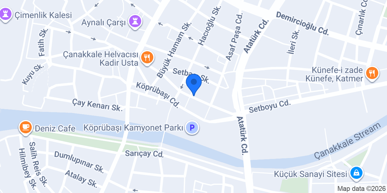 Canakkalekaturba konumu