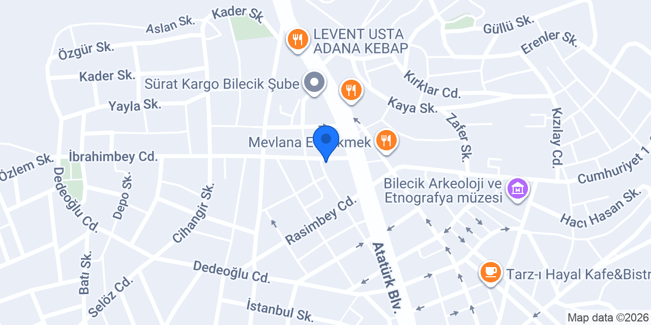 BİLECİK GÖZLEME EVİ (BİGÖZEV) konumu