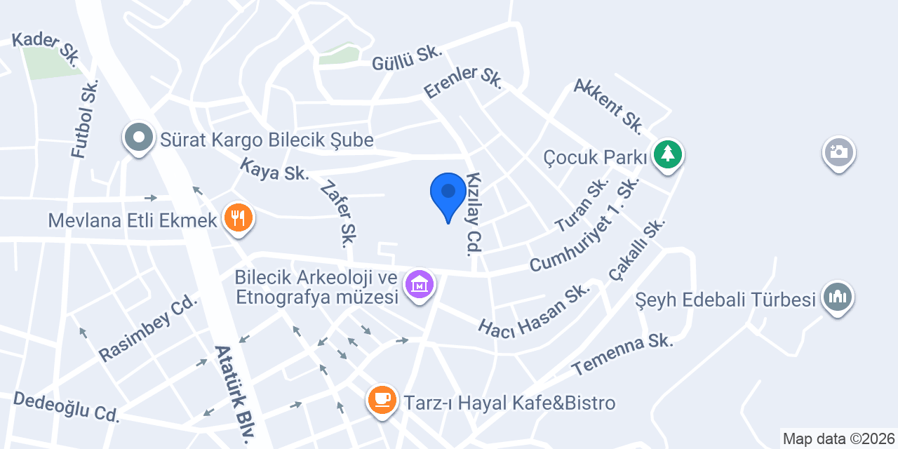 Bilecik Valiliği konumu