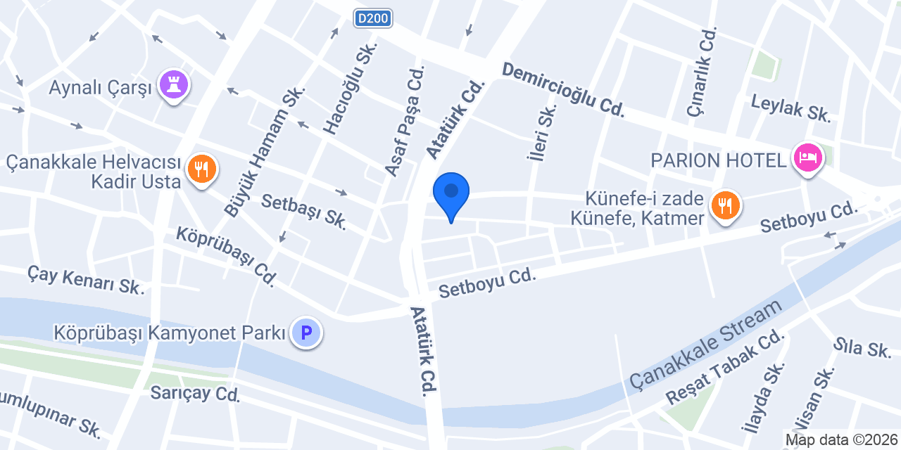 ÇANAKKALE ATA SÜRÜCÜ KURSU konumu