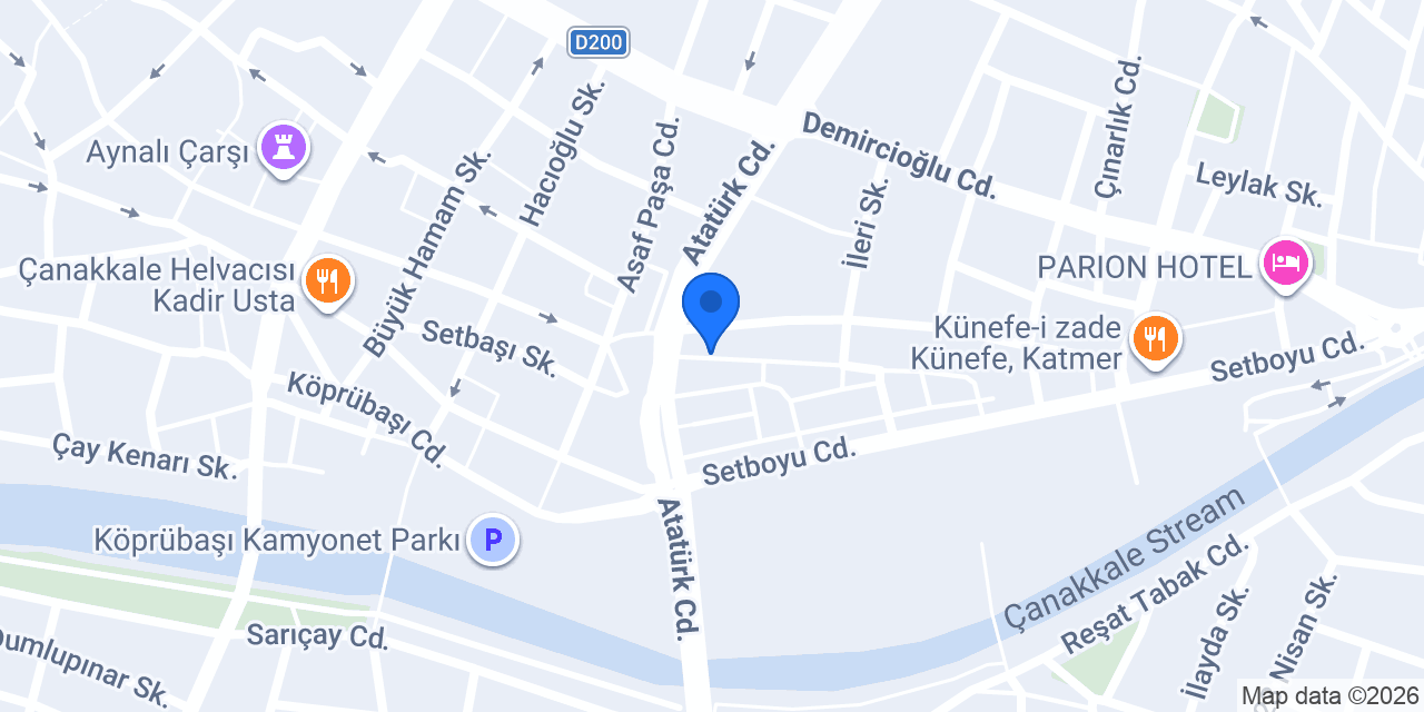 Özen Reklam konumu