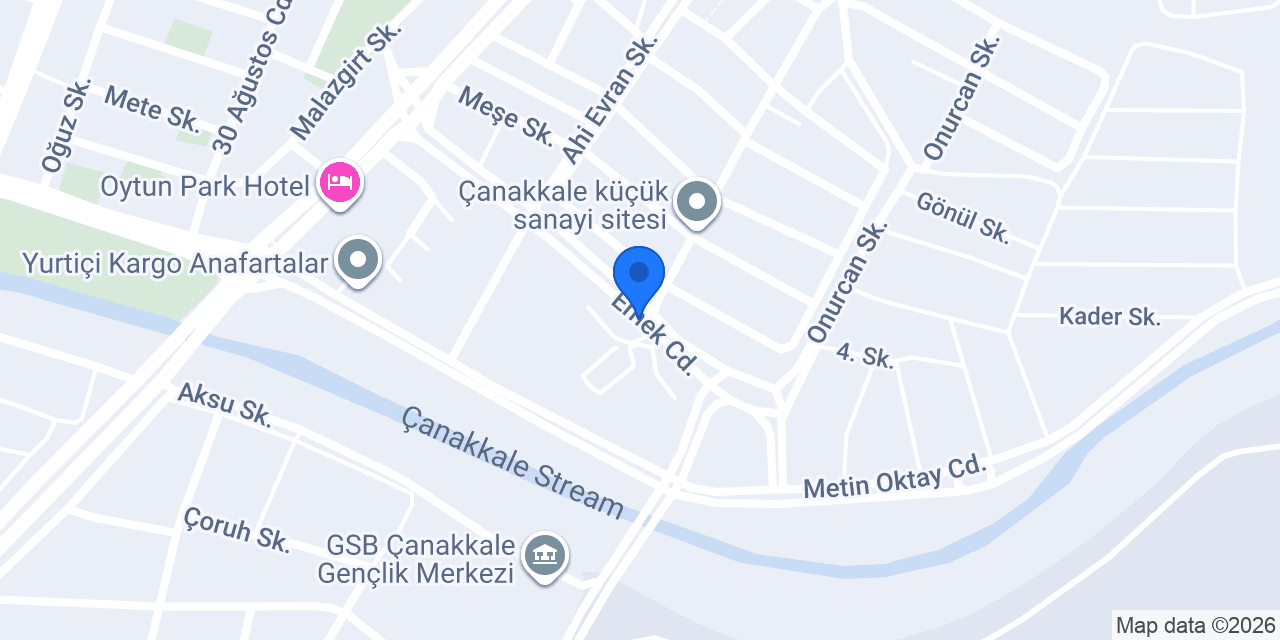 Ege Ulaşım - Çanakkale Acentesi konumu