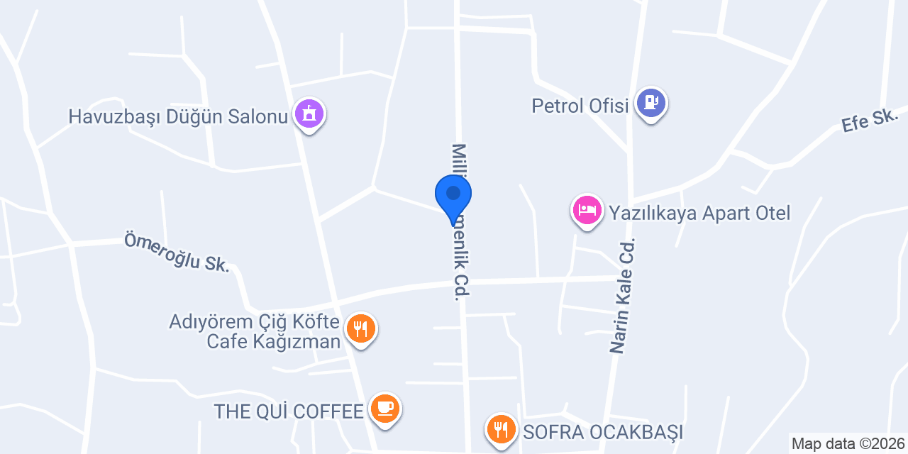 Gülderen Apart Otel konumu