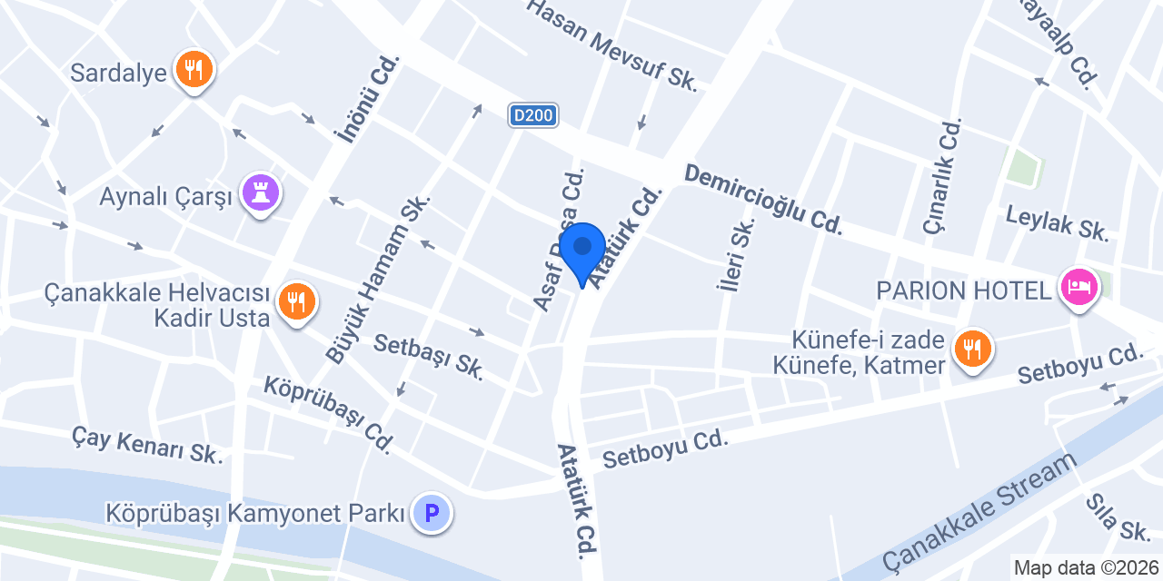 ÇANAKKALE AKMAN TİCARET konumu
