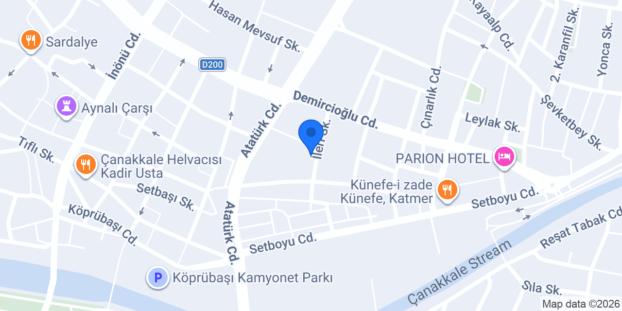 Dardanel Store konumu