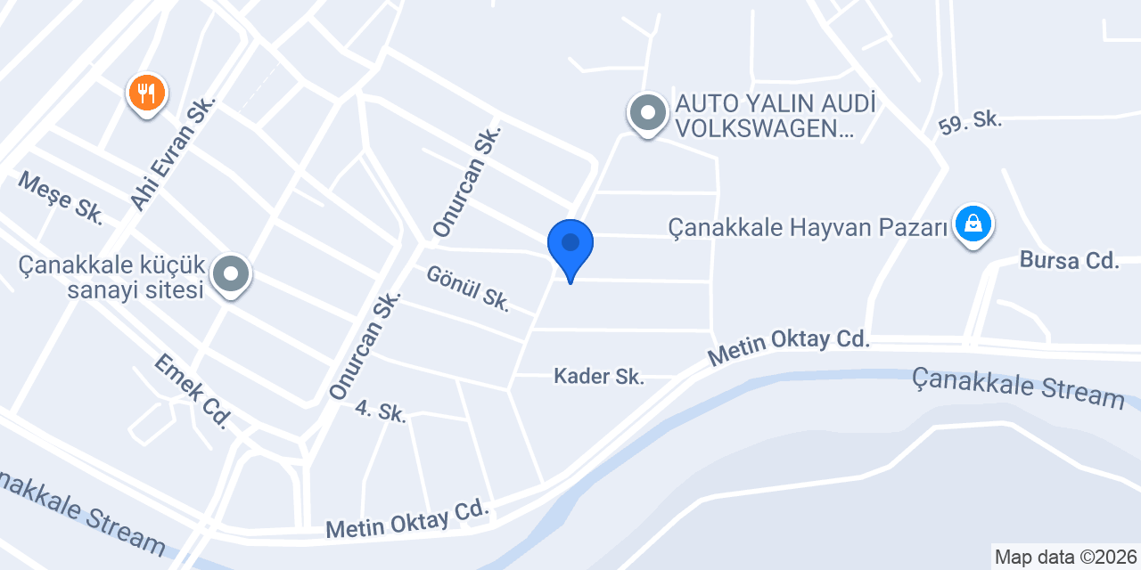 Efe Garage - Çanakkale konumu