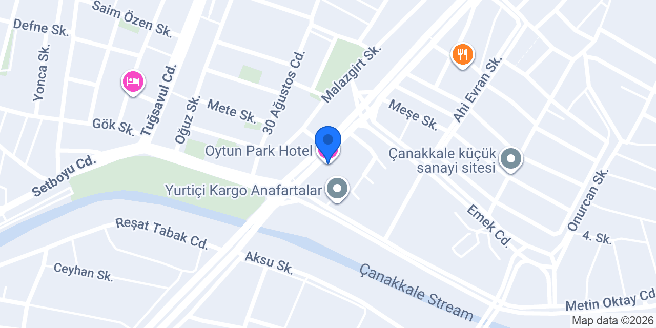 Oytun Park Hotel konumu