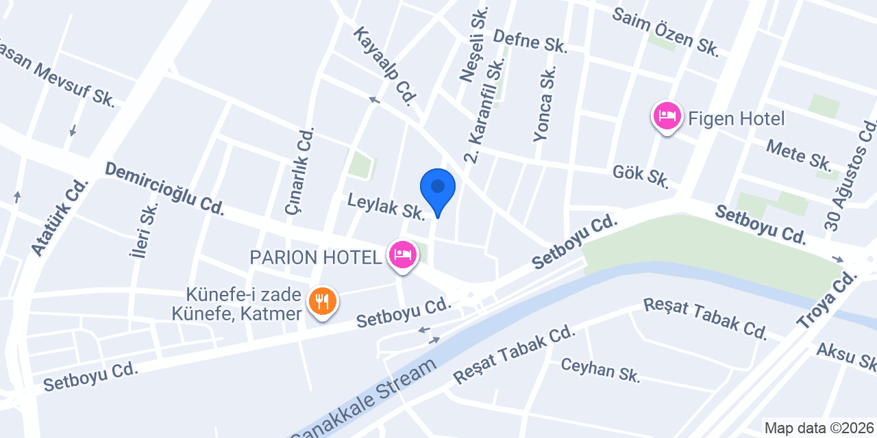 Diş Hekimi Berkay Güzel konumu
