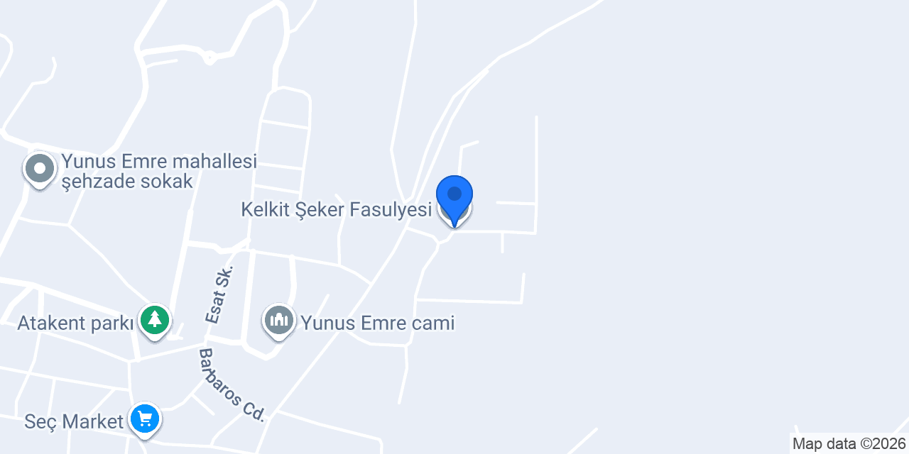Kelkit Şeker Fasulyesi konumu