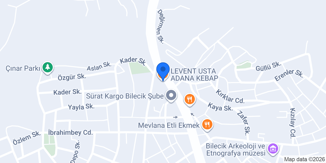 LEVENT USTA ADANA KEBAP konumu