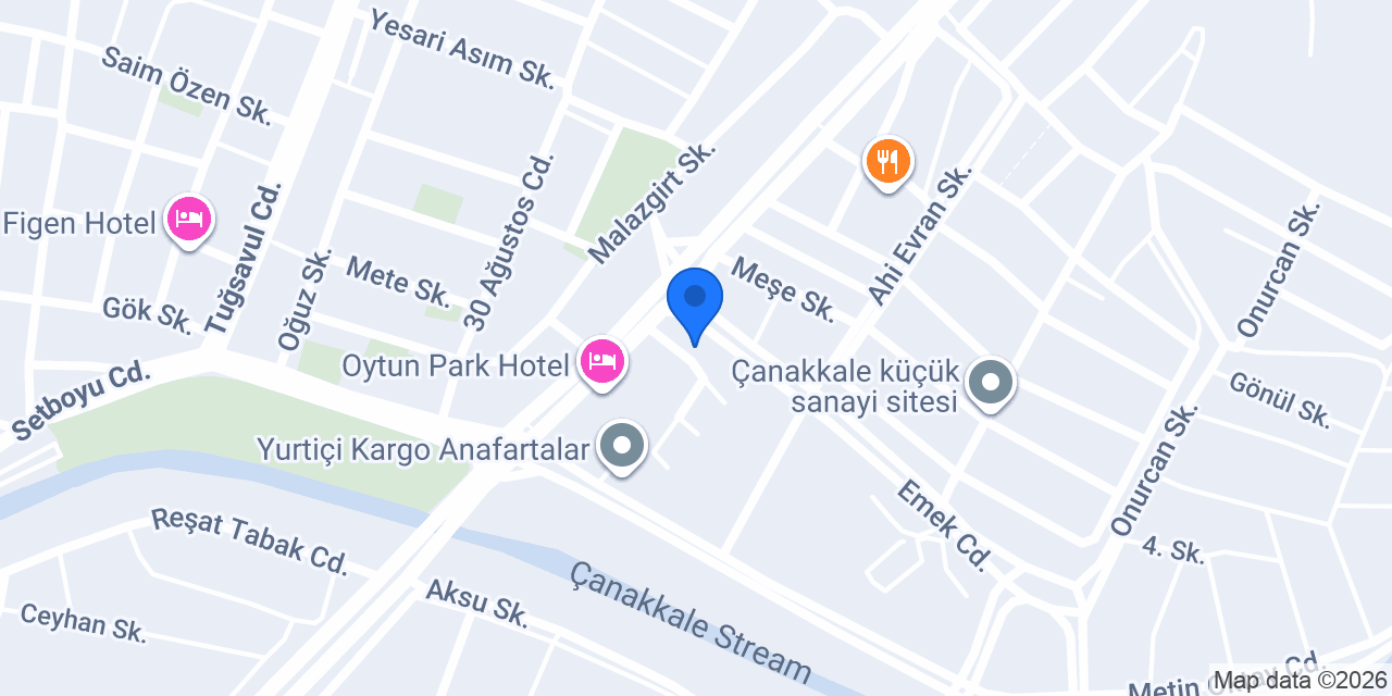 Çanakkale taksi konumu