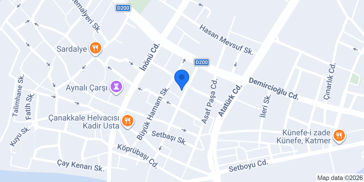 Duru Optik Çanakkale konumu
