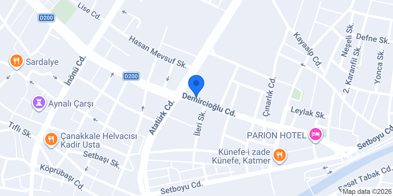 Çanakkale Tadilat konumu