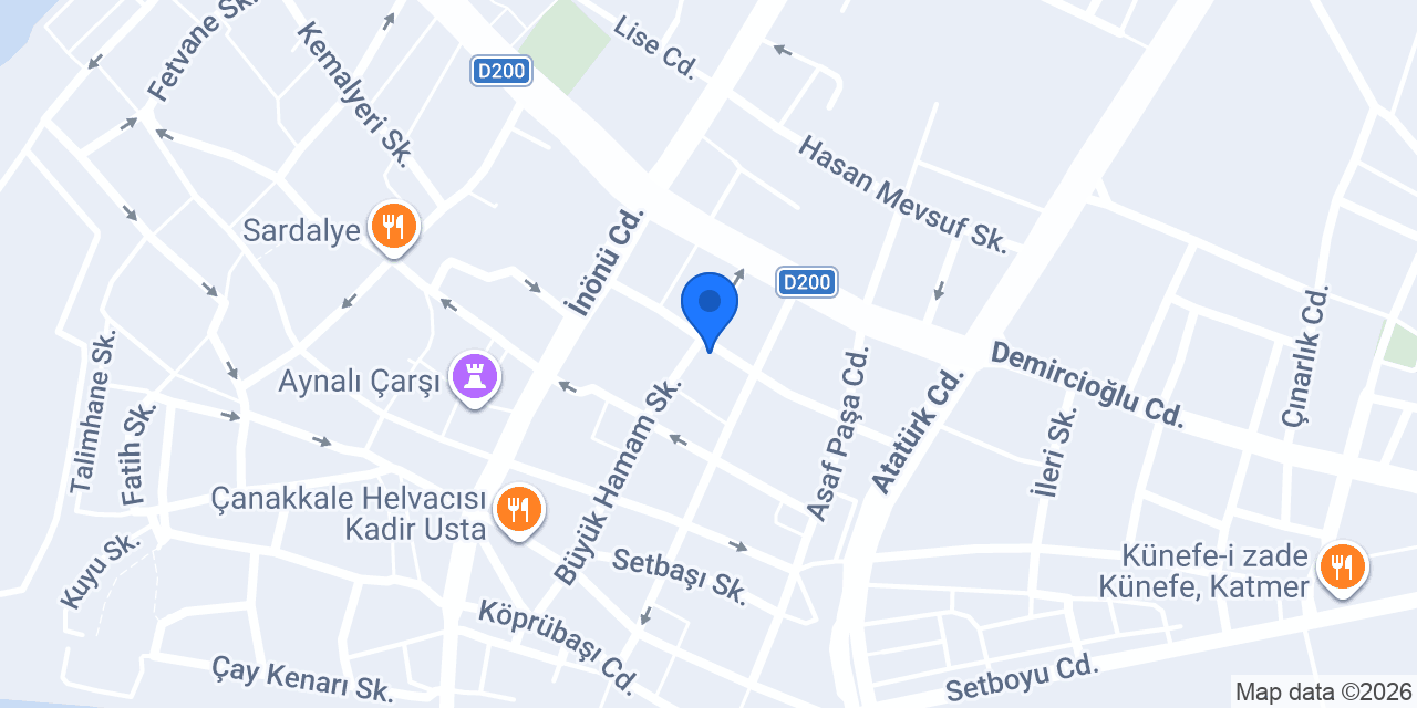 YDS Academy Çanakkale Şubesi konumu