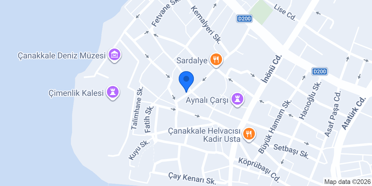 Akbank Çanakkale Şubesi konumu