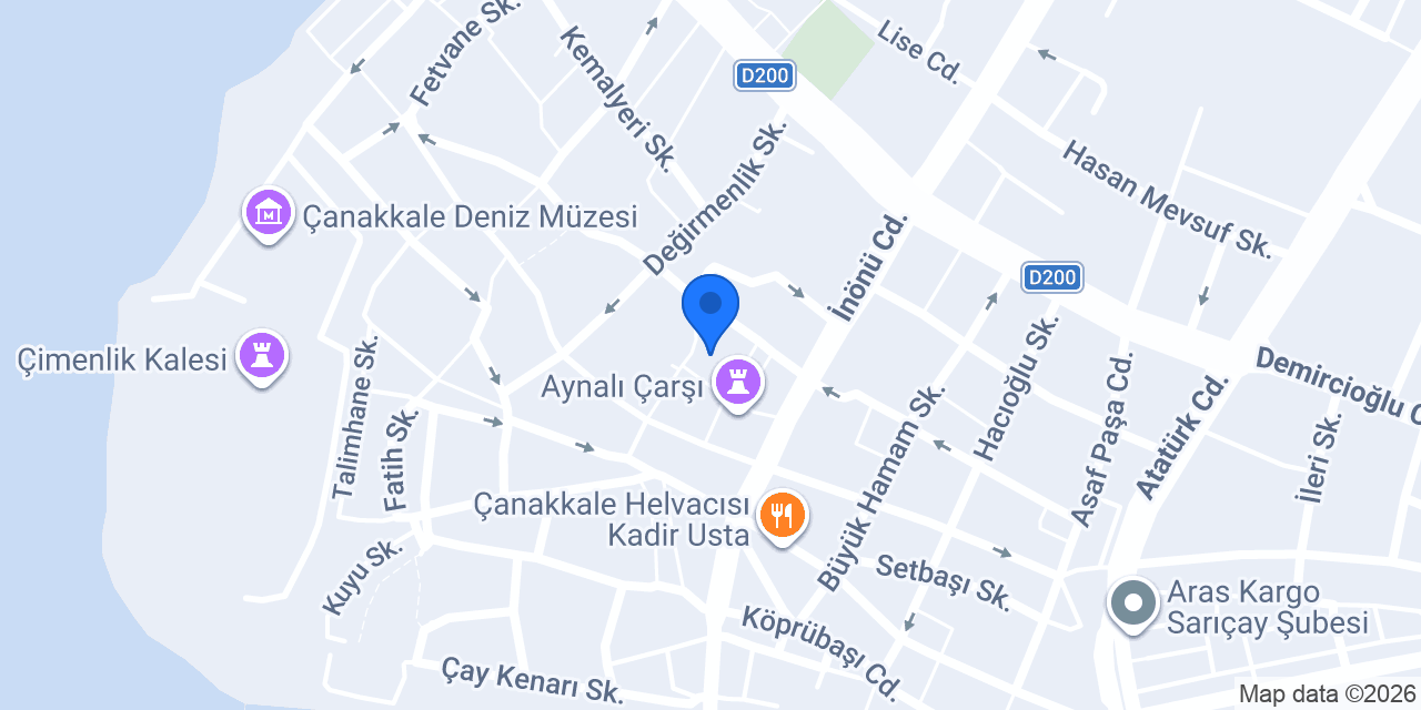 Fırat Pasaj çay bahçesi konumu