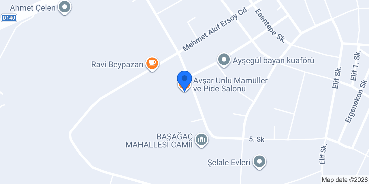 Avşar Unlu Mamüller ve Pide Salonu konumu