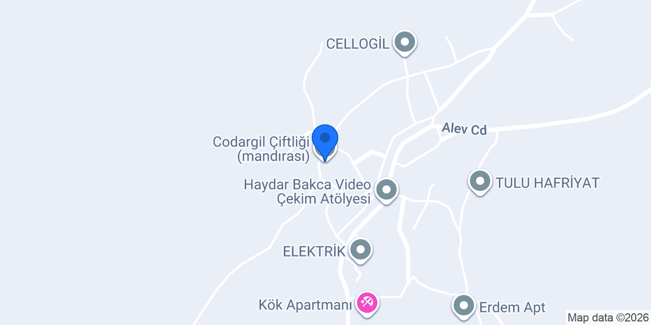Codargil Çiftliği (mandırası) konumu