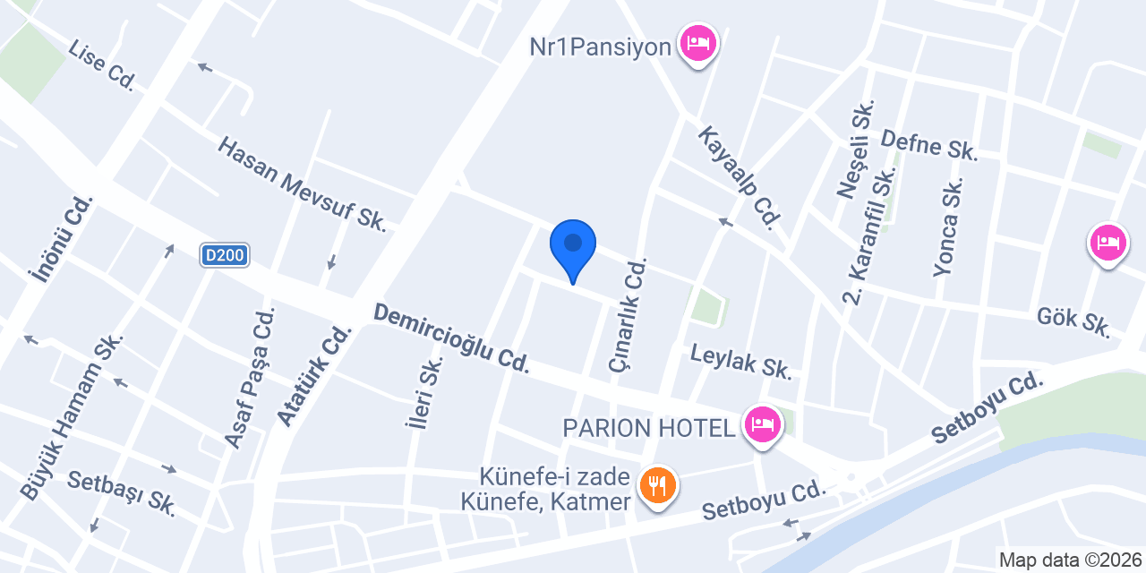 Odak Pansiyon Çanakkale konumu