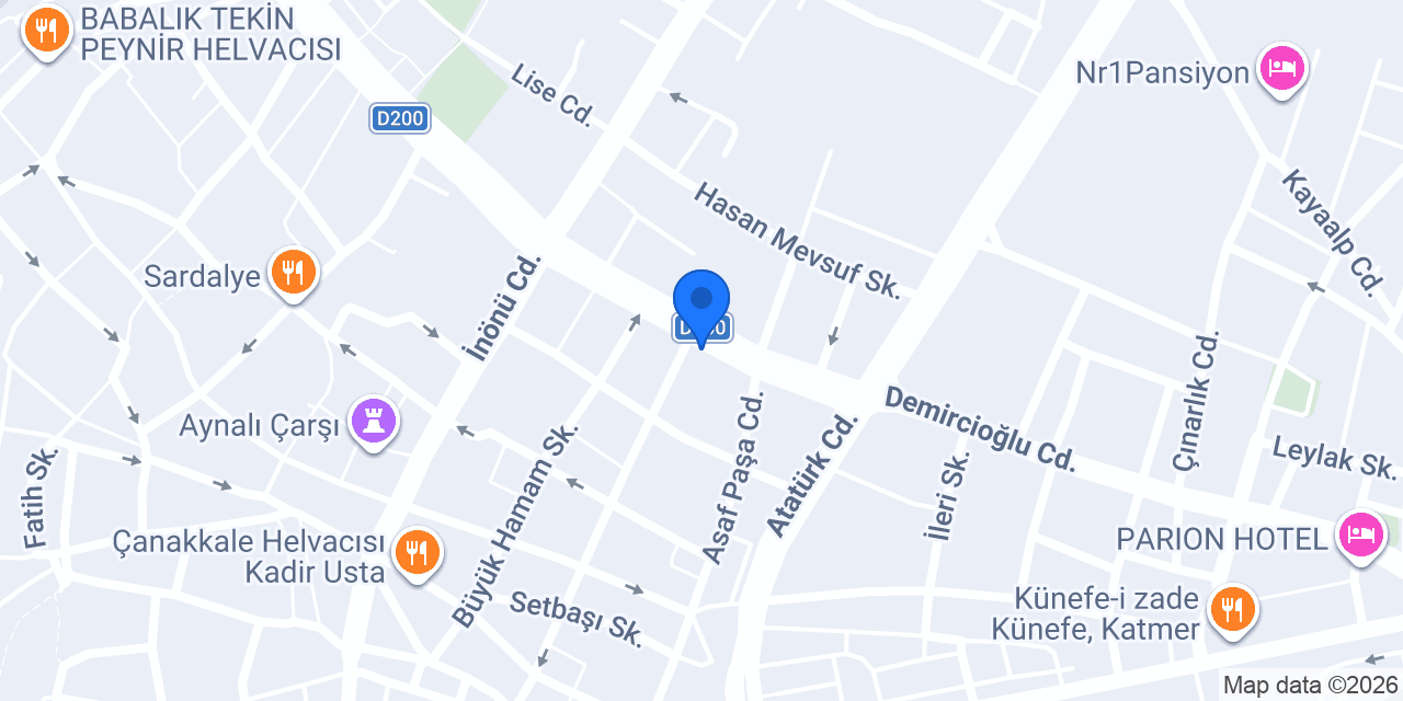 Benli Hukuk Bürosu konumu