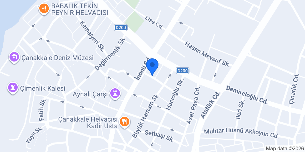 Evirgen Hukuk Bürosu konumu