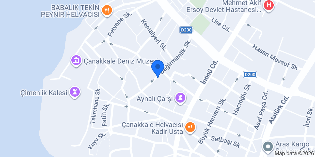 TEB Çanakkale Şubesi konumu