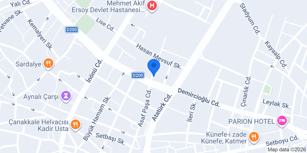 Diş Hekimi Bilge ŞİMŞEK konumu