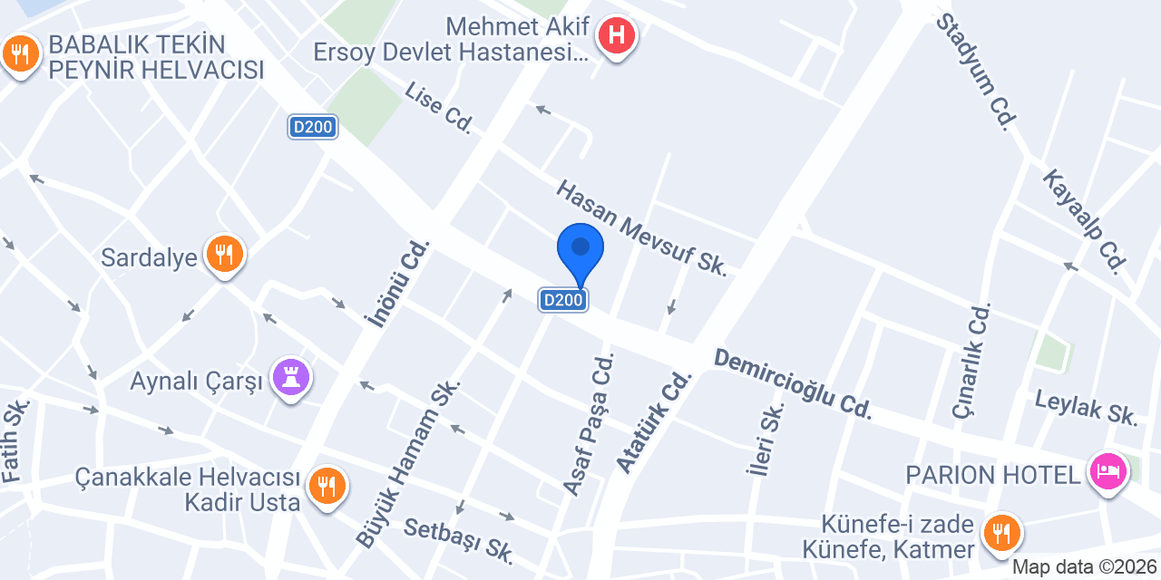 Seçkin Optik konumu