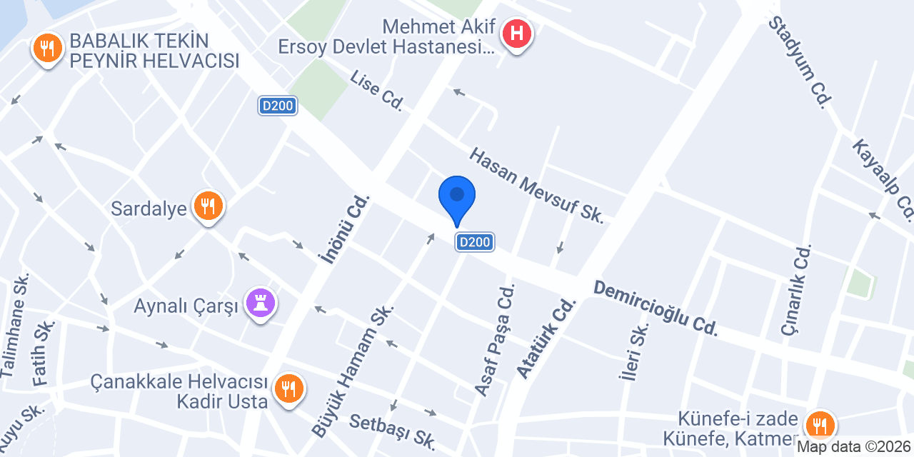 SEZER OPTİK konumu
