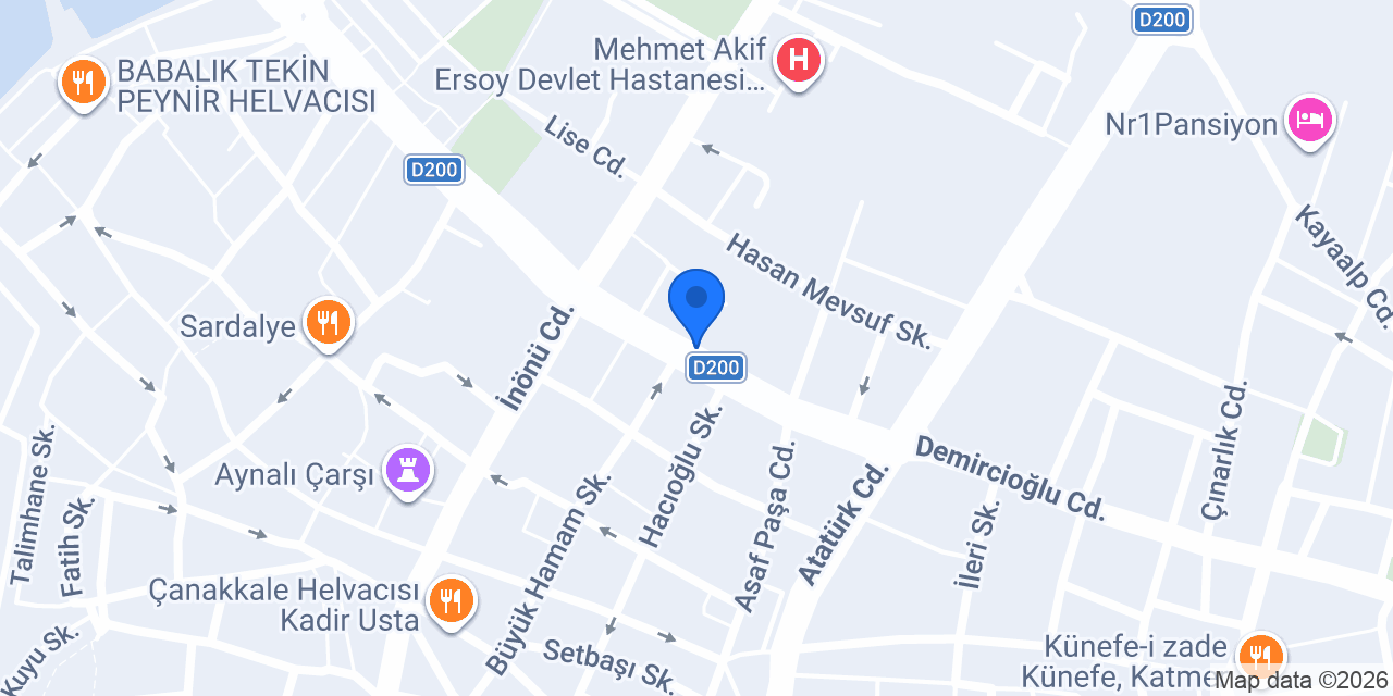 Marmara Optik konumu