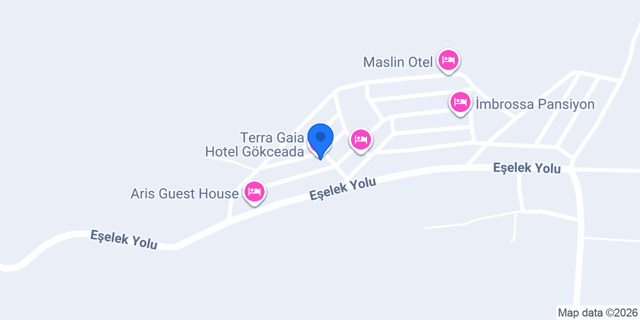 Terra Gaia Hotel Gökceada konumu