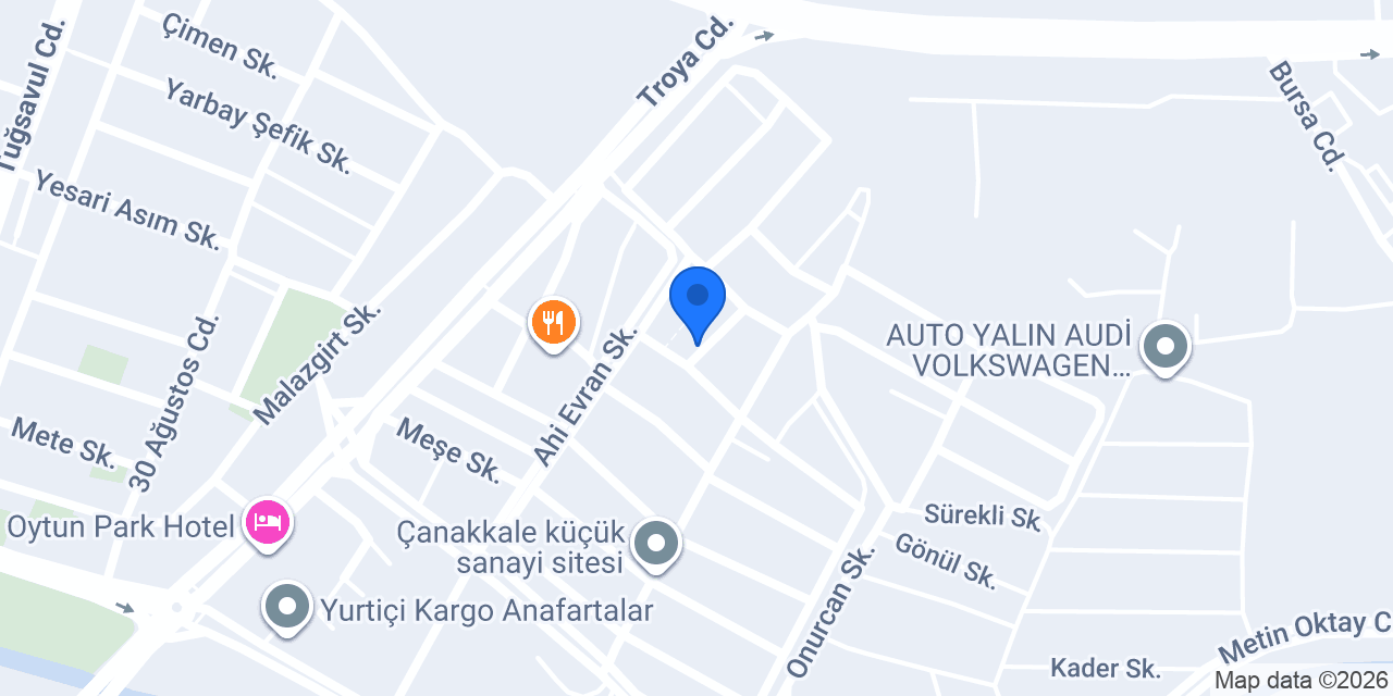 Çanakkale Çırpan Ahşap Mobilya konumu