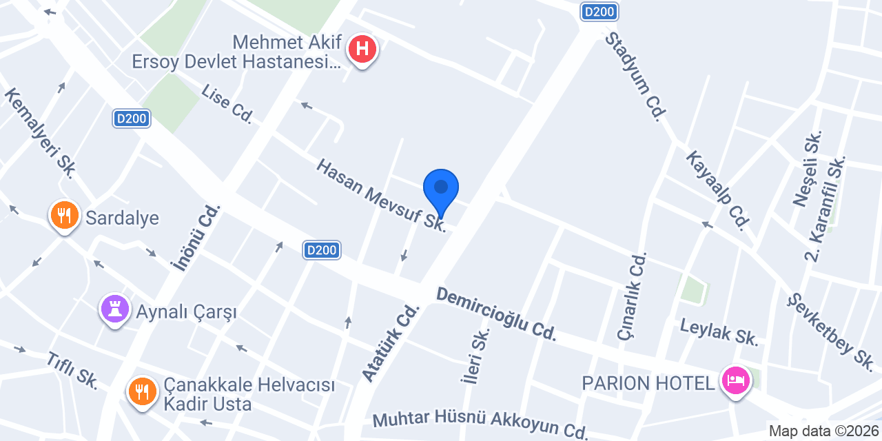 Kiraz Pansiyon konumu