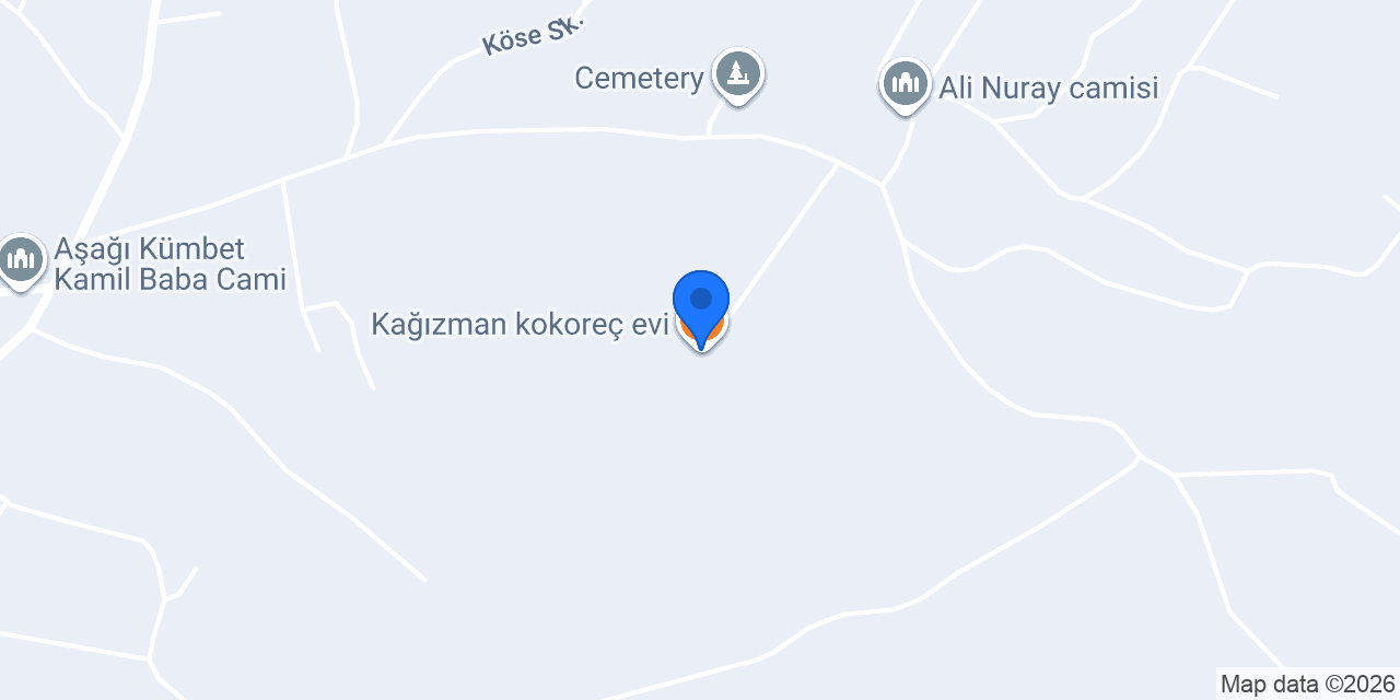 Kağızman kokoreç evi konumu