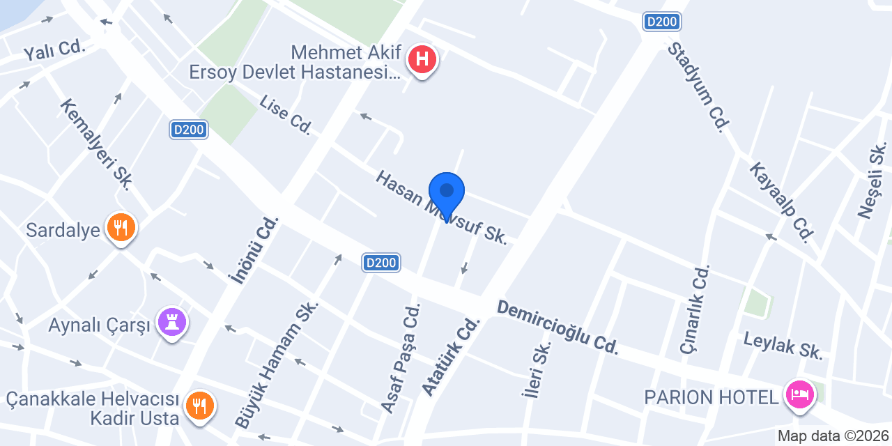 Defne Eczanesi ÇANAKKALE konumu