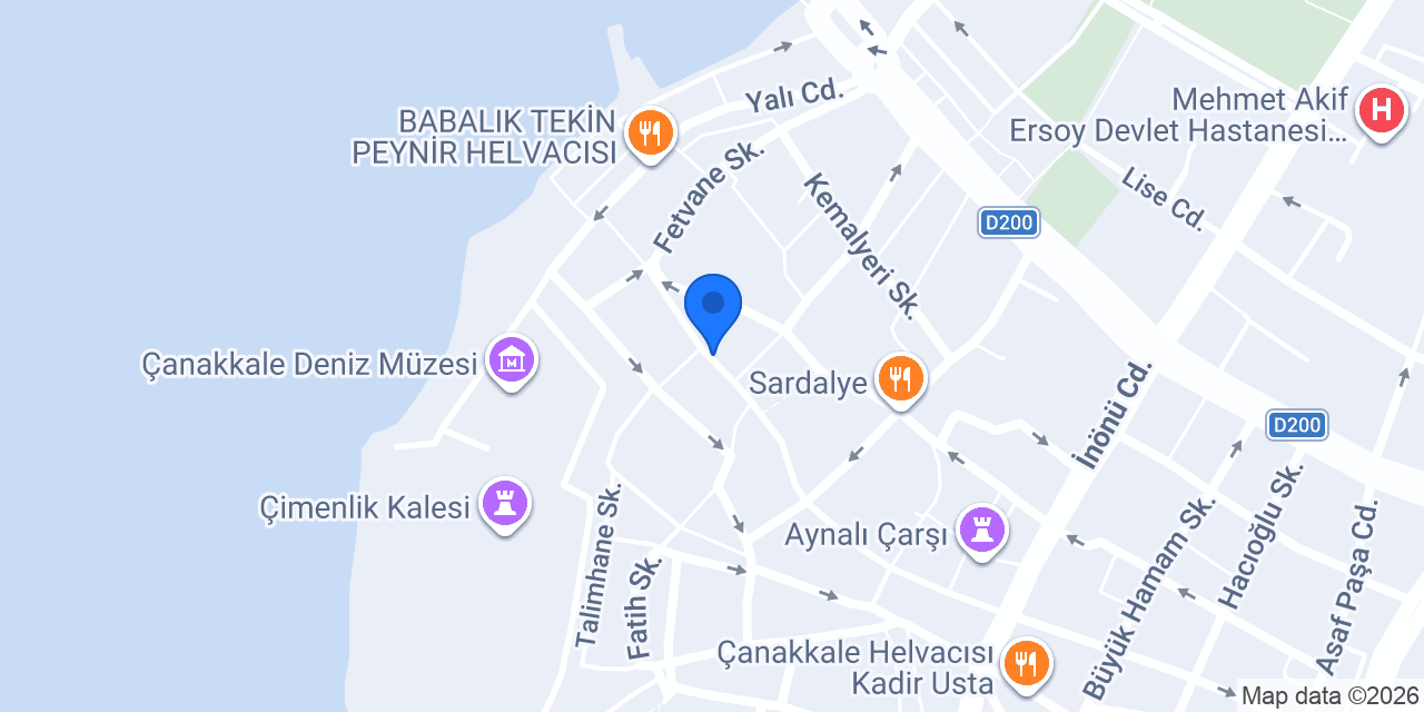 Yapı Kredi - Çanakkale Şubesi konumu