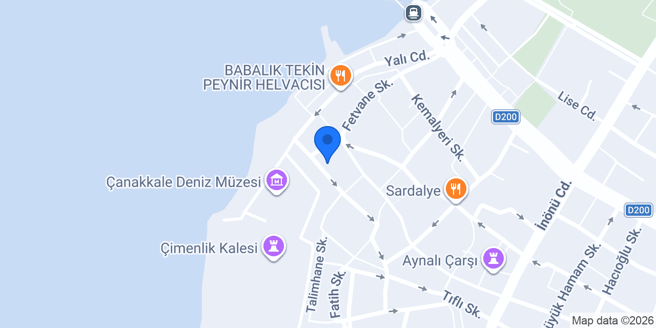 Sera Palas Pansiyon konumu