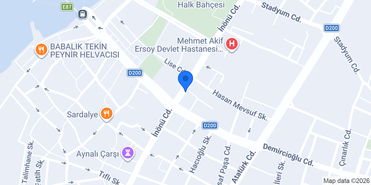 Birevim Çanakkale Şubesi konumu