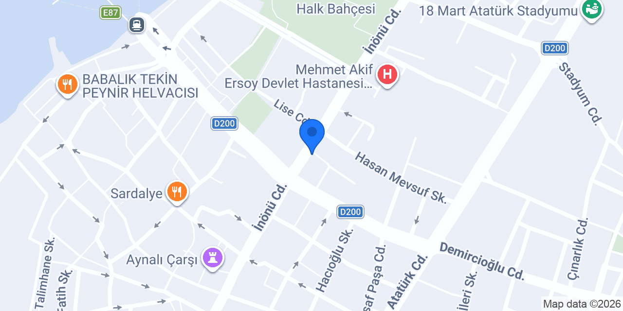 Arı Kitabevi Çanakkale Şubesi konumu
