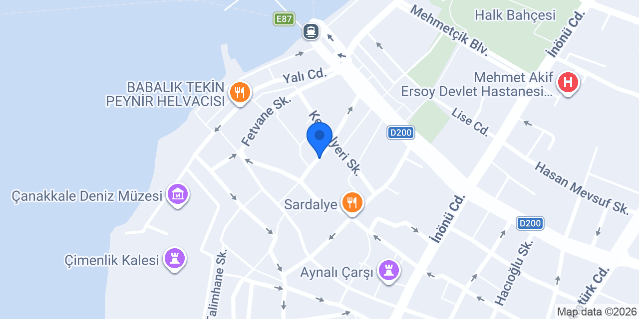 Çanakkale Happy Point Cafe konumu