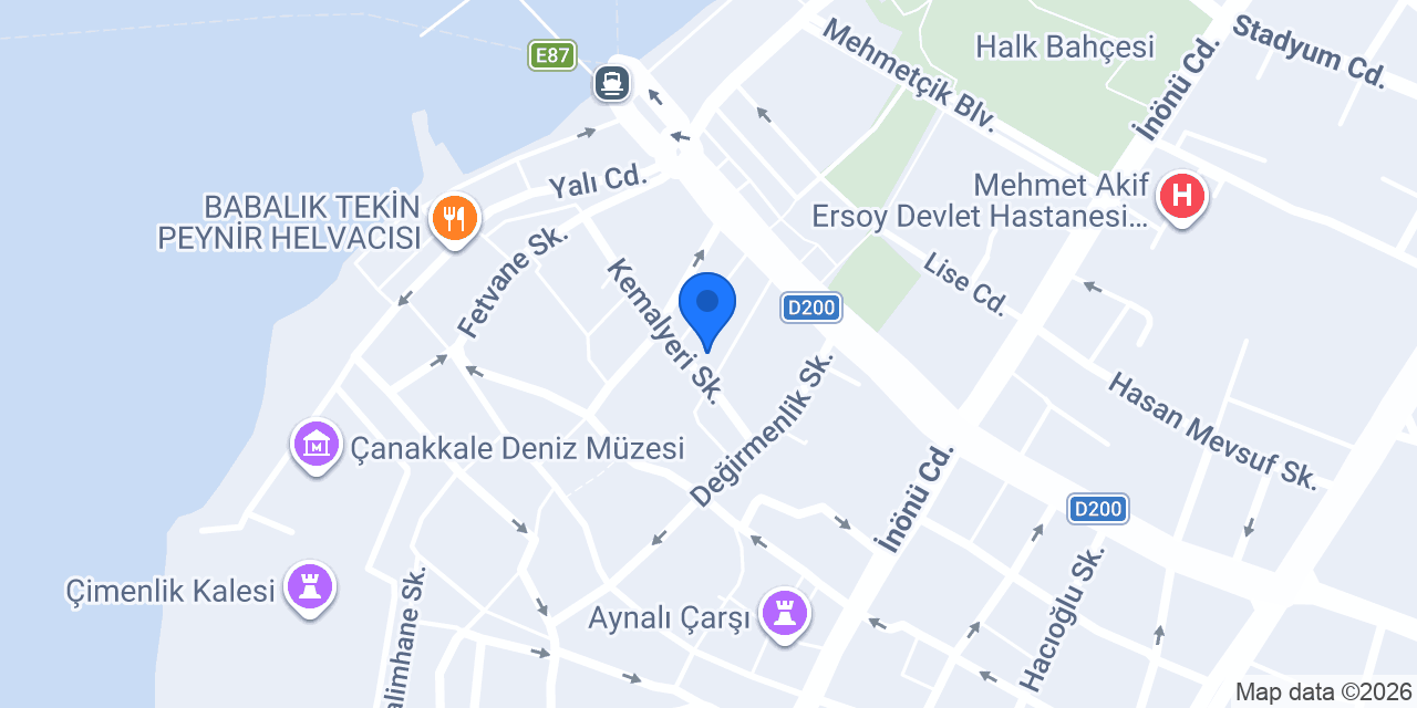 Gölge Kitabevi konumu