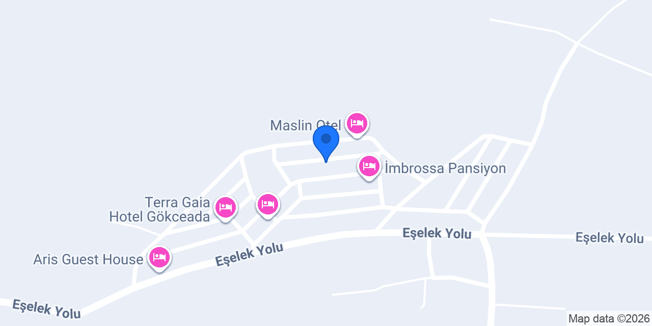 Gökçeada Eray Pansiyon konumu