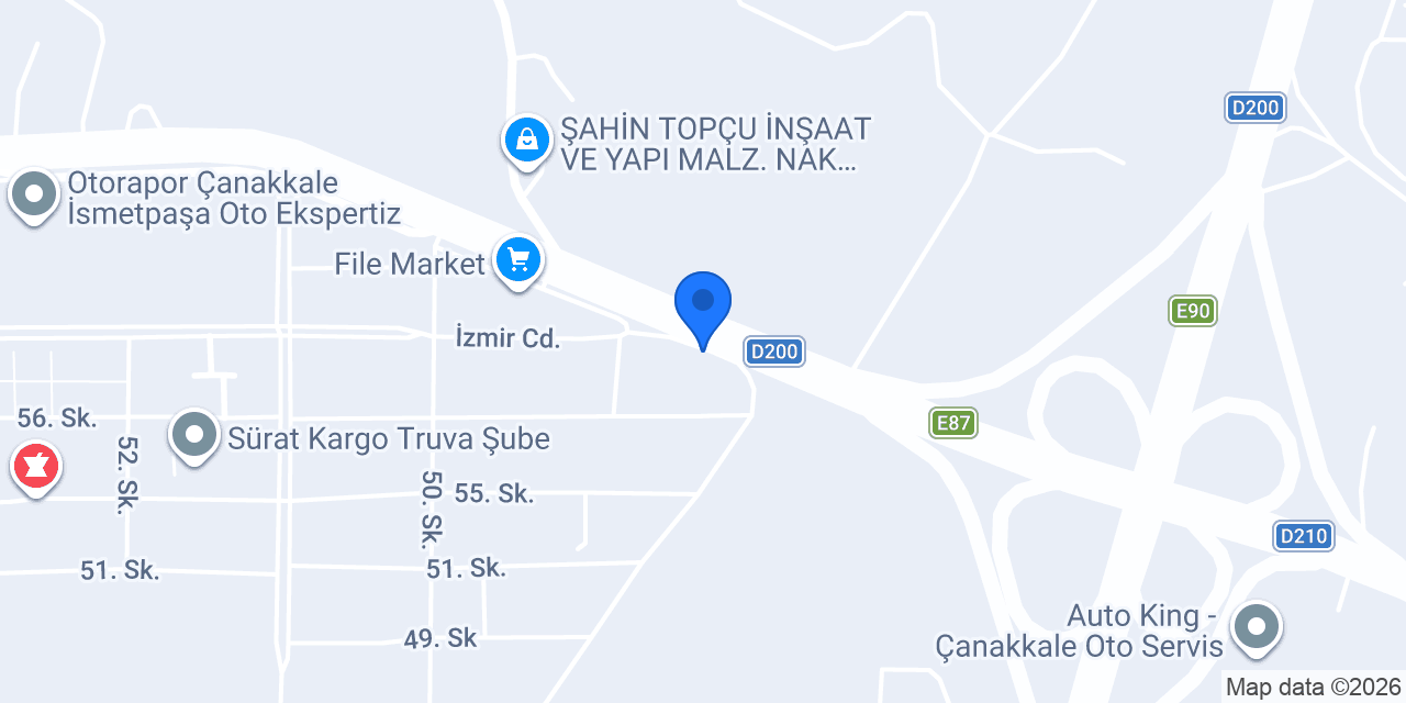 SUR ÇELİK KAPI ÇANAKKALE (ALBERK ÇELİK KAPI) konumu