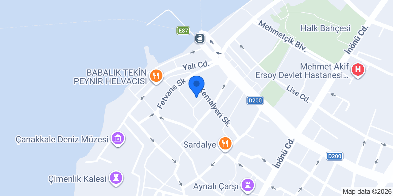 'Çanakkale İçinde' konumu