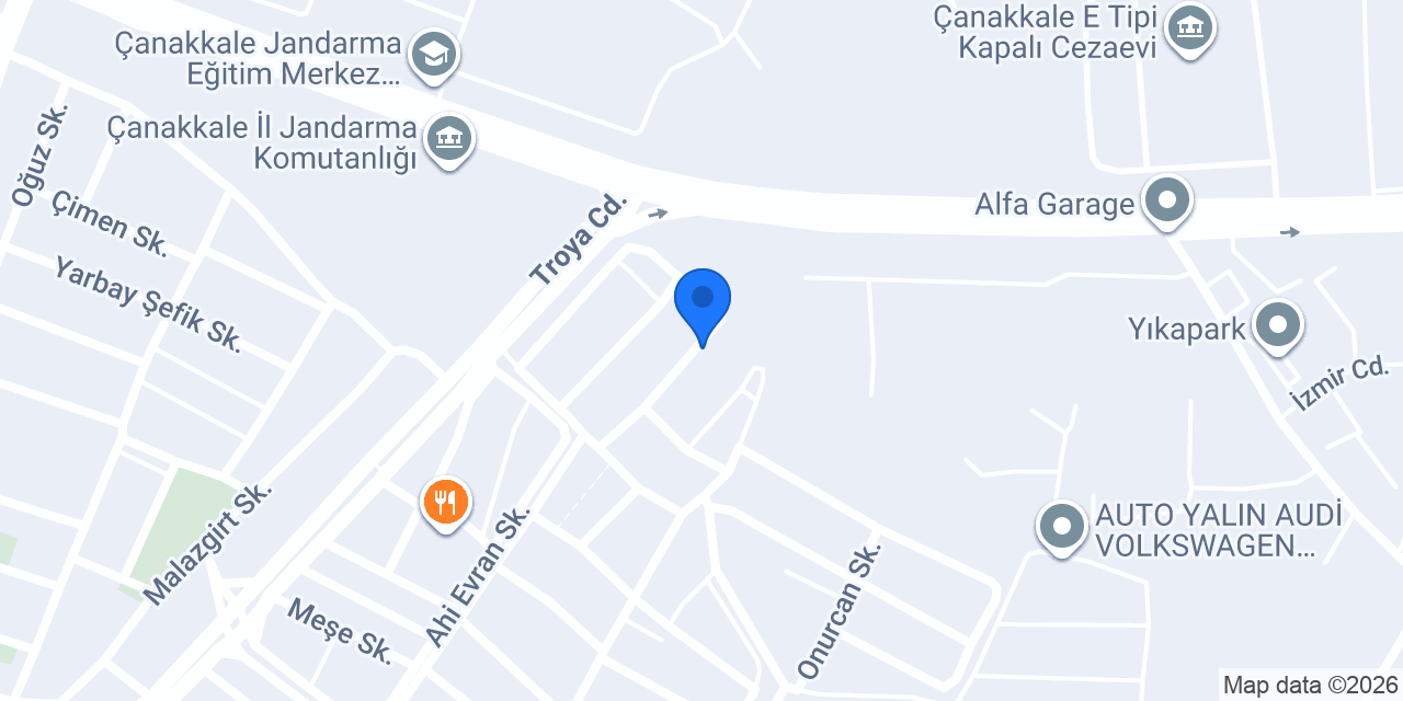 TURKUAZ SERVİS konumu